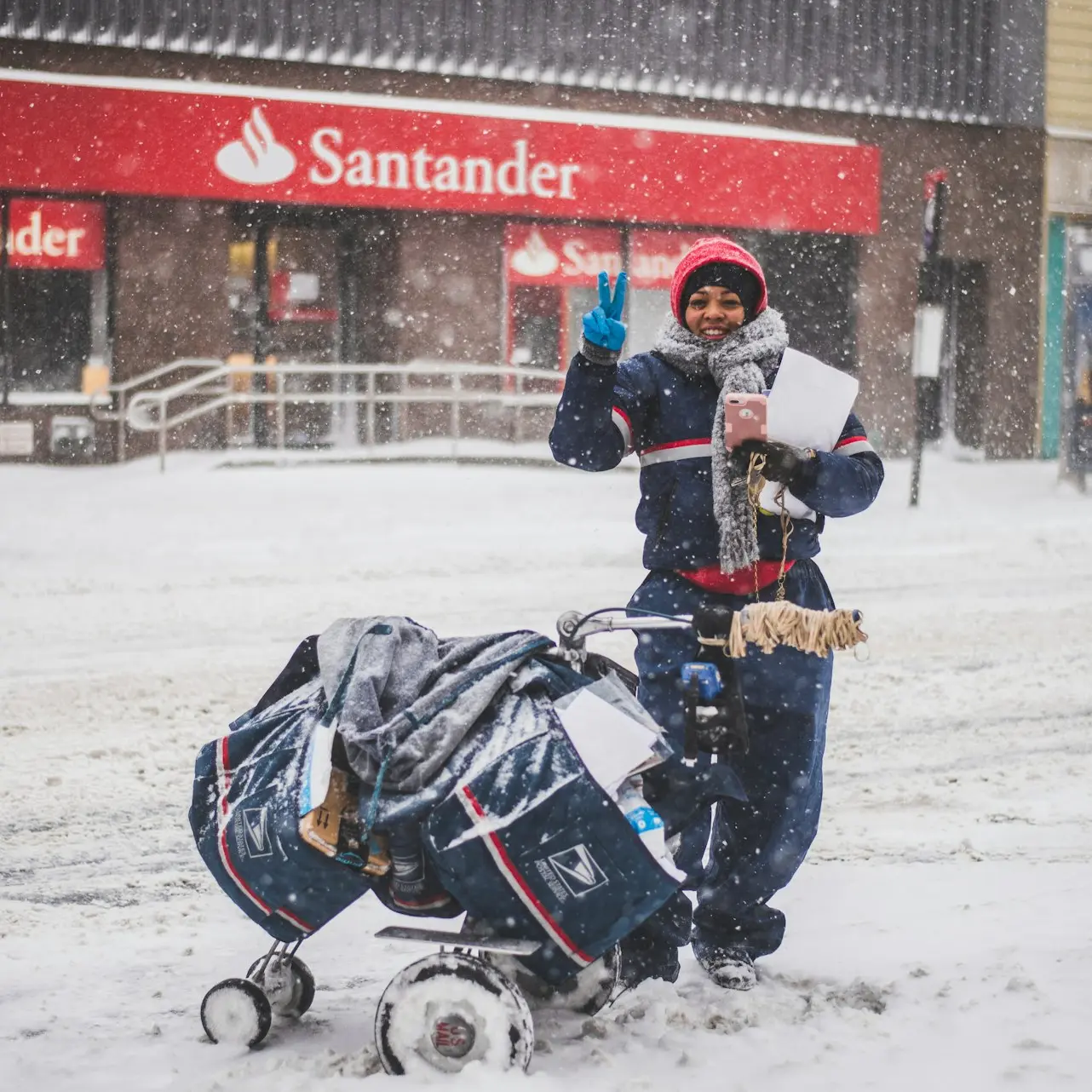 person standing beside stroller